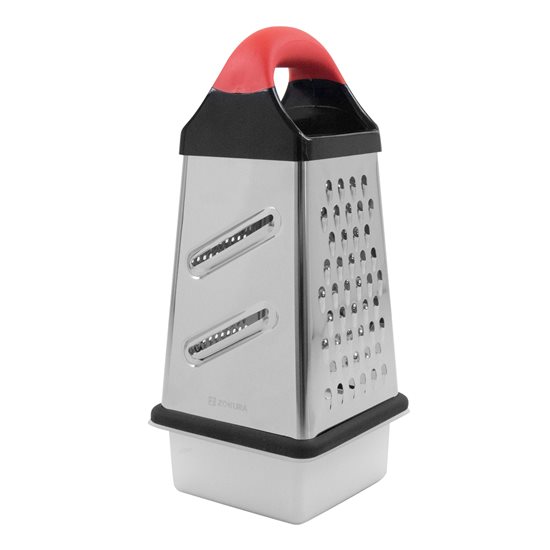 Stainless steel grater, 25.4 cm, with collecting tray - Zokura