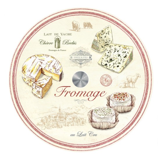 "Fromage" rotating platter made of glass, 32 cm - Nuova R2S