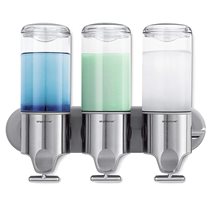 Set of 3 liquid soap dispensers - "simplehuman" brand