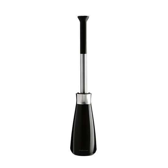 Toilet brush with holder, 47.2 cm, Black - simplehuman