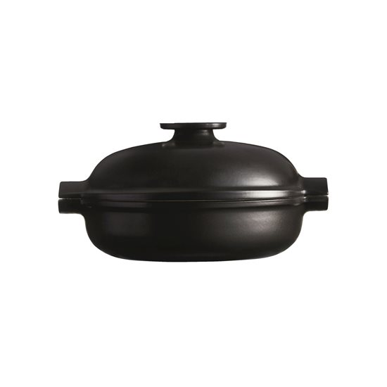 Borma tat-tisjir taċ-ċeramika Cocotte, 27 cm/2,5L, "Delight", Slate - Emile Henry