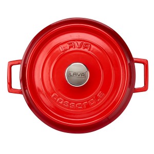 Casserole, fonte, 28 cm / 3,5 l, "Trendy", rouge - LAVA