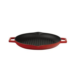 Grill pan, 26 cm, cast iron, red - LAVA brand