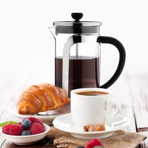 Caffettiera, 800 ml, in vetro, "Café Ole Mode"- Grunwerg