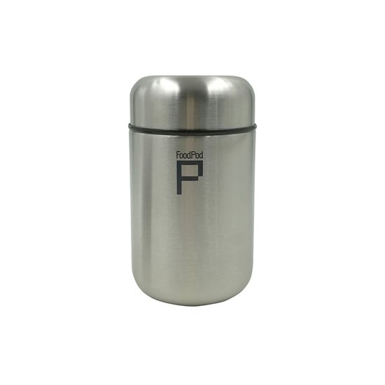 Thermoisolierender Behälter "DrinkPod" für Flüssigkeiten, 400 ml, Farbe Silber - Grunwerg 