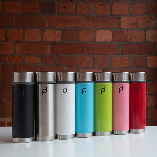"DrinkPod" thermally insulating bottle made of stainless steel, 350 ml, Silver colour - Grunwerg