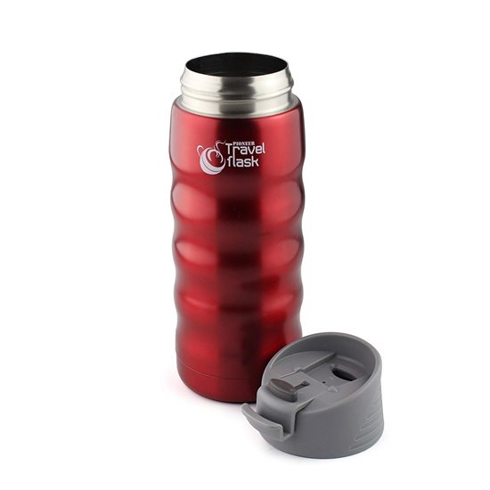 "Pioneer" thermally insulating bottle made of stainless steel, 480 ml, Red - Grunwerg

