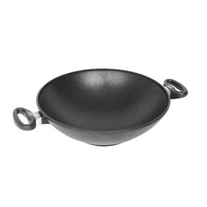 Wok pan, aluminum, 32 cm - AMT Gastroguss