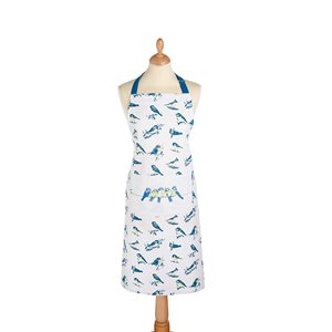"Blue Bird" apron, 90 x 70 cm, cotton - by Kitchen Craft