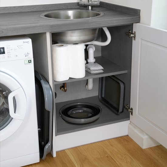 Hopfällbar tvättkorg, polypropen, 60,5 x 40 cm, "Smart Space" - Kitchen Craft