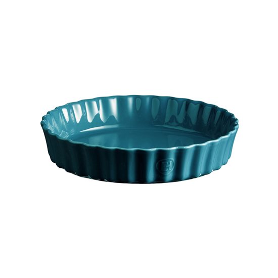 Naczynie do zapiekania tart, ceramiczne, 24,5 cm/1,15 l, Mediterranean Blue - Emile Henry