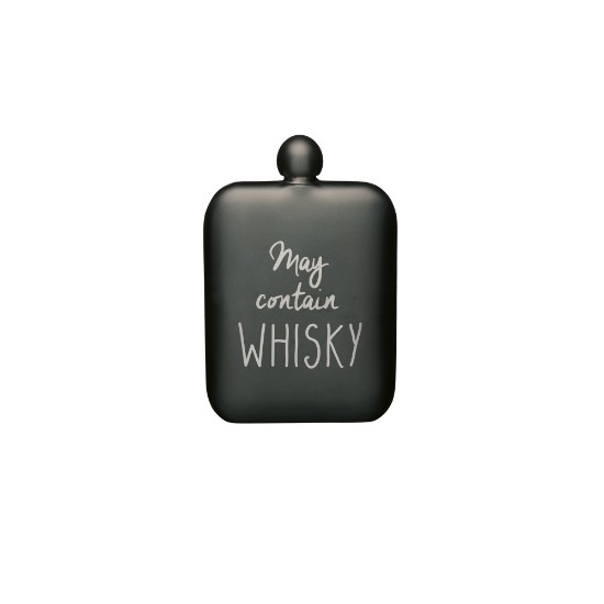 Buidéal inscríofa “May contain Whiskey”, 175 ml, "BarCraft" - Kitchen Craft