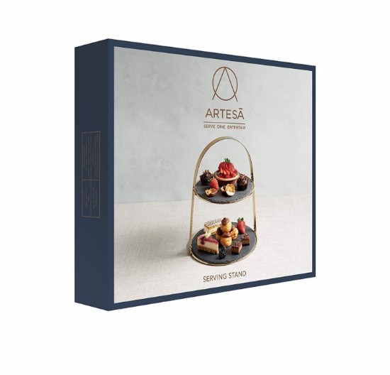 "Artesa" Katmanlı servis tabağı, 25 / 29,5 cm, arduvaz - Kitchen Craft