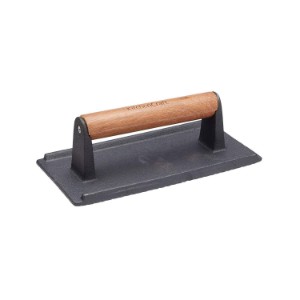 Prensa grill, 21 × 11 cm, hierro fundido - Kitchen Craft