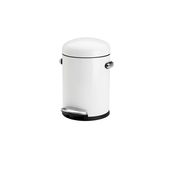 Trash can with pedal, 4.5 l, White - "simplehuman" brand