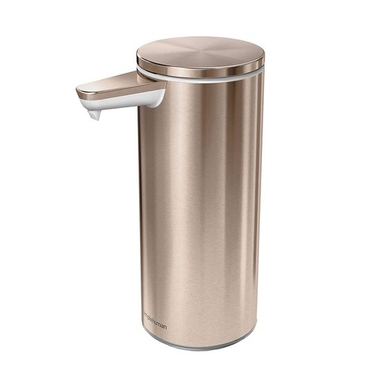 Liquid soap dispenser with sensor, 266 ml, 'Rose Gold' - simplehuman