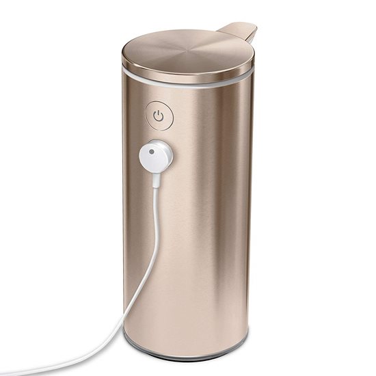 Liquid soap dispenser with sensor, 266 ml, 'Rose Gold' - simplehuman