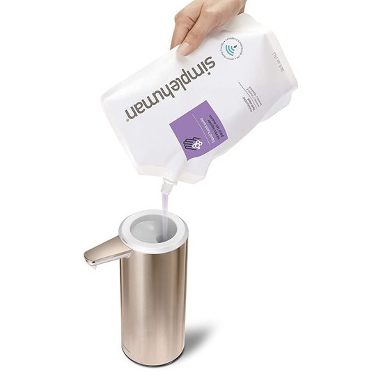 Dispenser for flytende såpe med sensor, 266 ml, 'Rose Gold' - simplehuman