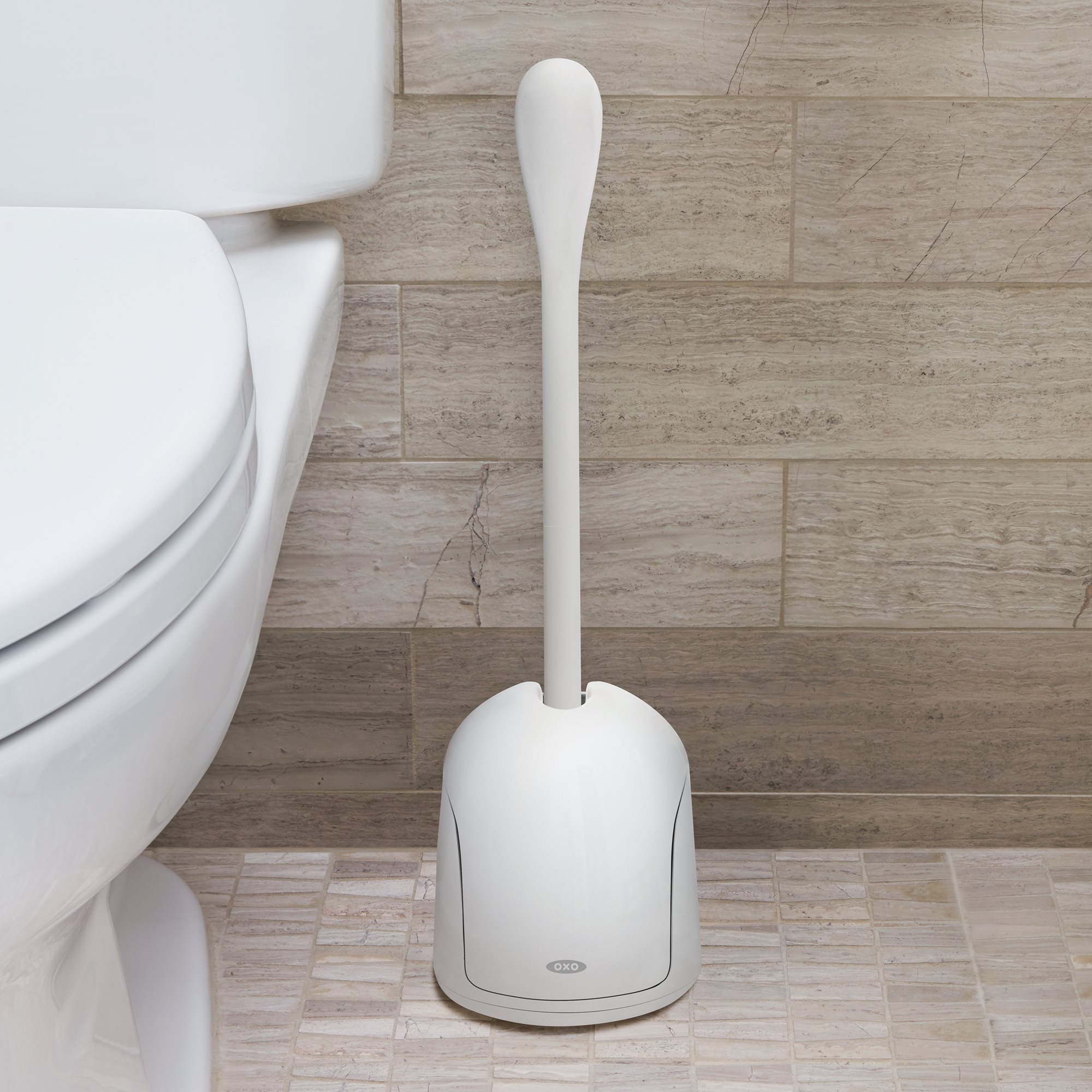 OXO 12225900 Good Grips Hideaway Compact Toilet Brush-Gray