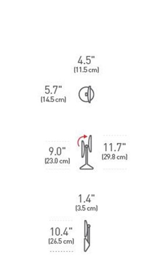 Зеркало для макияжа с сенсором, 11,5 см - simplehuman