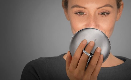 Pocket makeup mirror, with sensor, 10.4 cm, Silver - "simplehuman" brand