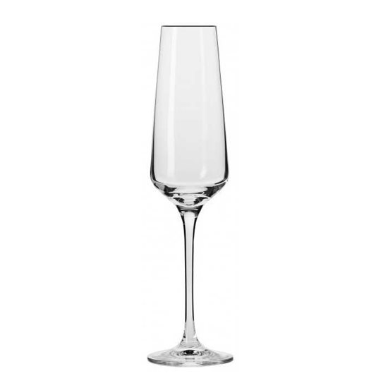 Service de 6 flûtes à champagne, en verre cristallin, 180 ml, "Avant-Garde" - Krosno