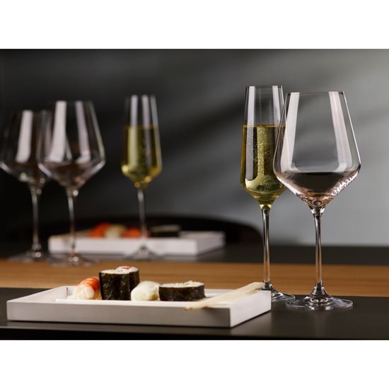 6-delat champagneglasset, tillverkat av kristallint glas, 180ml, "Avant-Garde" - Krosno