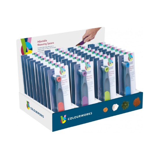 Adjustable measuring spoon, plastic - Colourworks