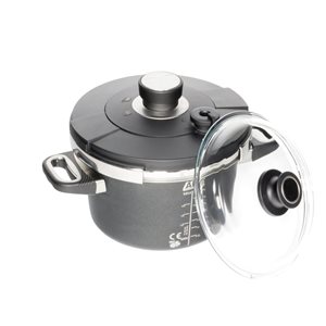 Pressure cooker, aluminum, 22 cm/ 3.5 L, induction - AMT Gastroguss