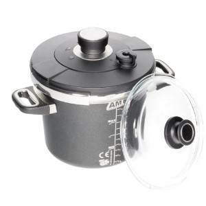 Pressure cooker, aluminum, 24 cm/7 L, induction - AMT Gastroguss