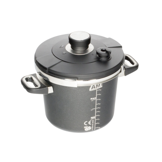 Pressure cooker, aluminum, 22 cm/ 4.5 L, induction - AMT Gastroguss