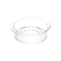 Perforated dish for steamer cooking, 20 cm, glass - AMT Gastroguss