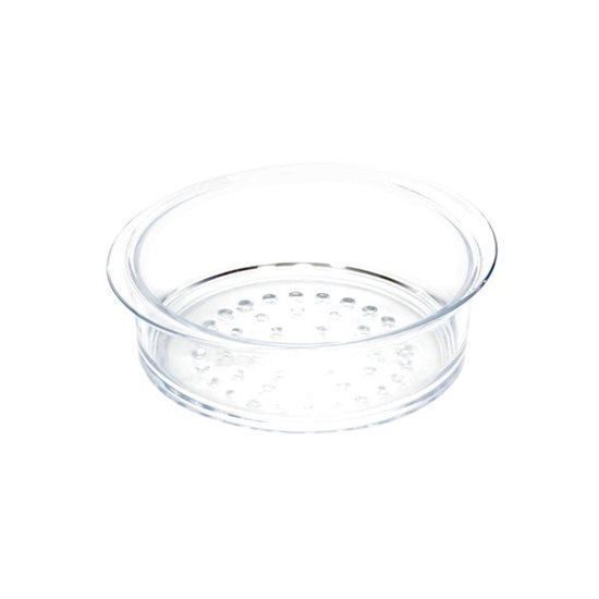 Perforated dish for steamer cooking, 20 cm, glass - AMT Gastroguss