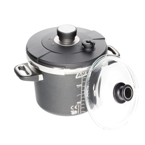 Pressure cooker, aluminum, 22 cm/4.5 L - AMT Gastroguss