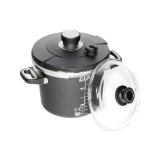 Pressure cooker, aluminum, 22 cm/ 4.5 L, induction - AMT Gastroguss