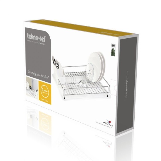 Droogrek voor servies en bestek, 48 x 33 x 12 cm - Tekno-tel