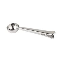"Cafe Ole" measuring scoop with clip, stainless steel - Grunwerg