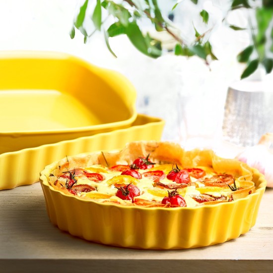 Tarte pan, ċeramika, 28cm/1.98L, Provence Yellow - Emile Henry