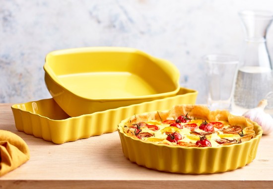 Forma para tarte, cerâmica, 28cm/1,98L, Provence Yellow - Emile Henry