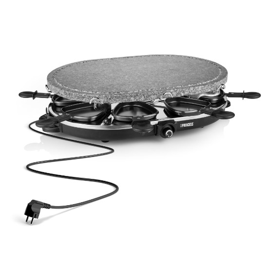 Placa Raclette elétrica oval, 1200 W - Princess