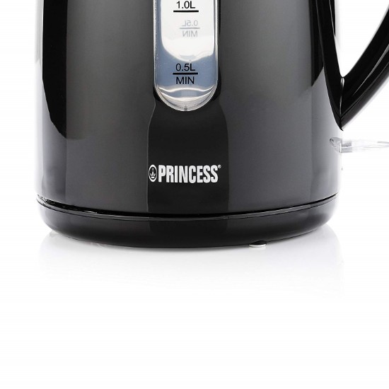 Elektriskā tējkanna "Classic", 1,7 L, 2200 W, Melna - Princess