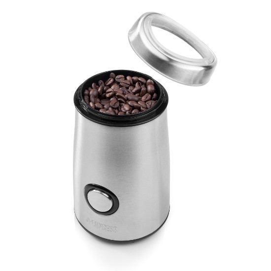 Deluxe električni mlinček za kavo, 150 W, 50 g, Srebrna barva - Princess