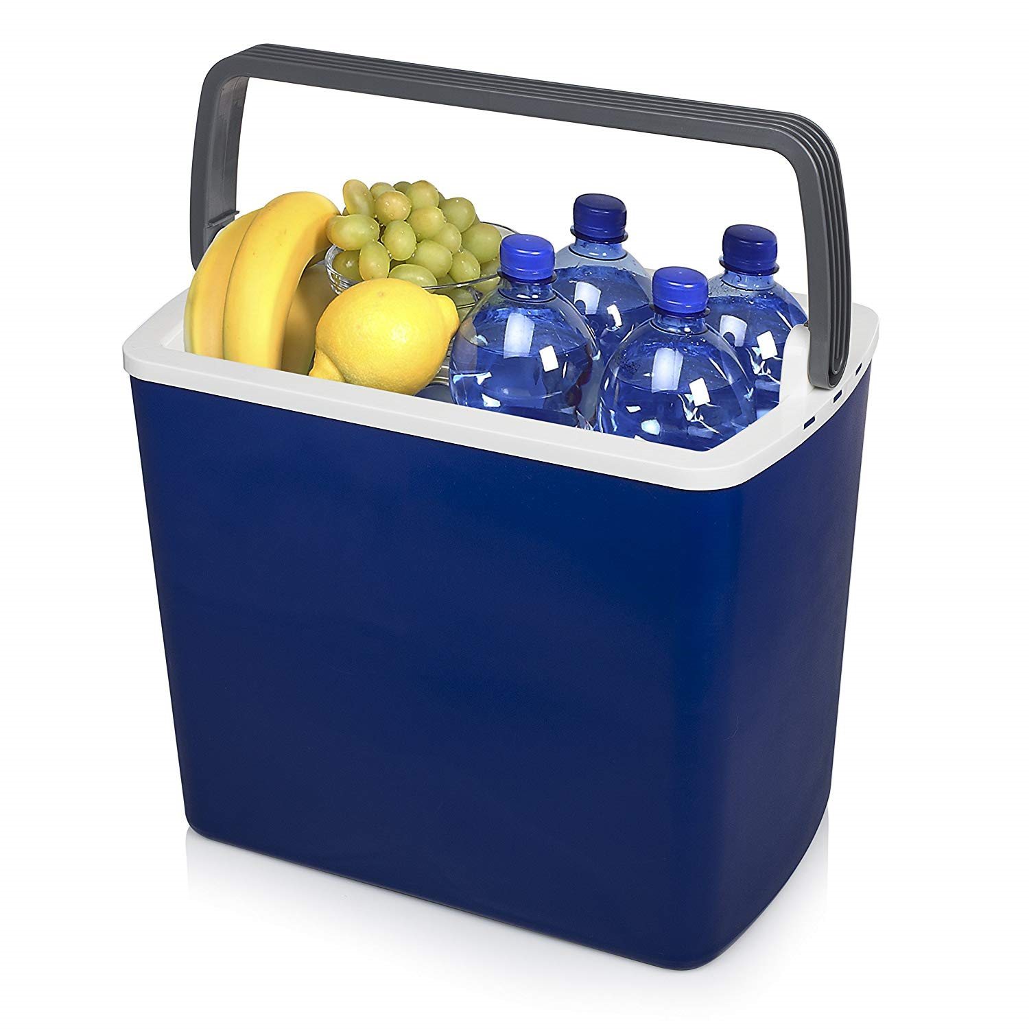 Kühlbox 22L aus Kunststoff in Blau elektrische Kühltasche Auto