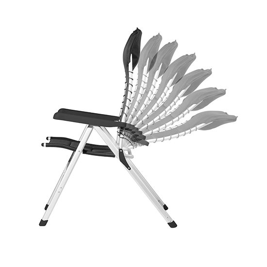 Foldable recliner camping chair, Novara - Campart