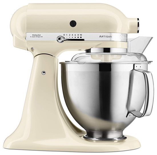 Stativblandare med lutande huvud, 4,8L, modell 185, Artisan, Almond Cream - KitchenAid