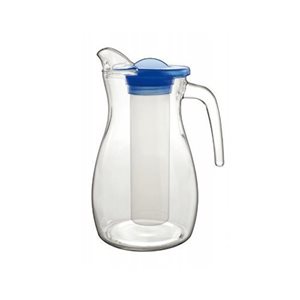 Carafe with cooling compartment, 1500 ml, made of glass, Venezia - Borgonovo