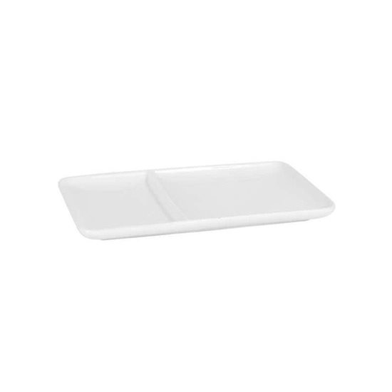 Planalto de porcelana de 2 compartimentos, 23,5 x 14 cm - Viejo Valle