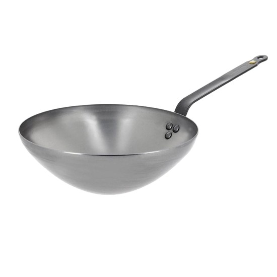 Wok, steel, 28 cm, "Mineral B" - de Buyer