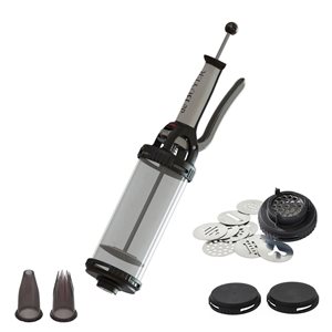 "Le Tube" pastry set with 2-nozzle dispenser and 13 molds - "de Buyer" brand