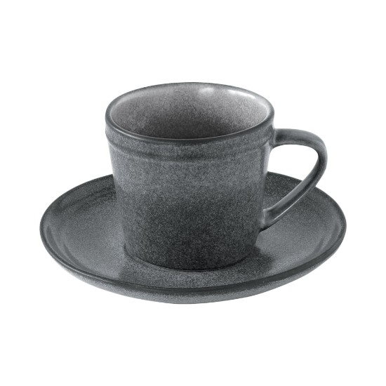 Čajna skodelica "Essential" s krožnikom, 225 ml, siva - Nuova R2S